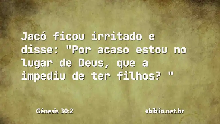 Gênesis 30:2