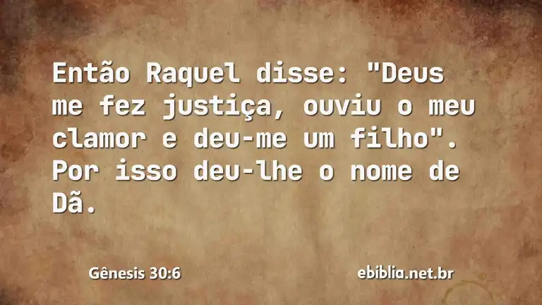 Gênesis 30:6