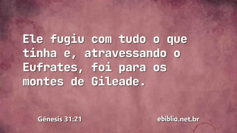 Gênesis 31:21