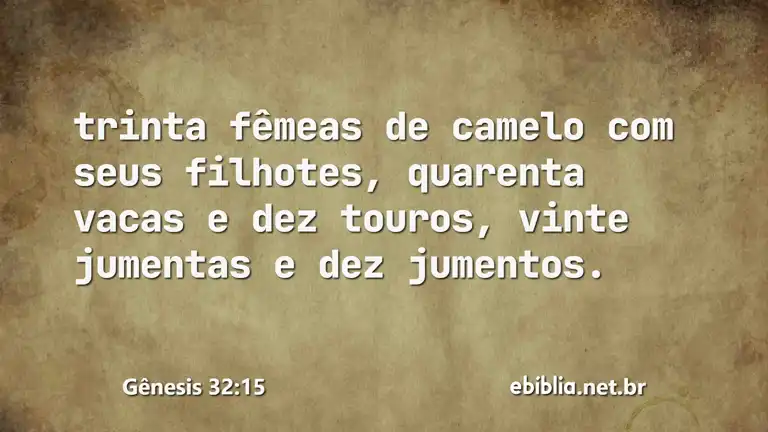 Gênesis 32:15