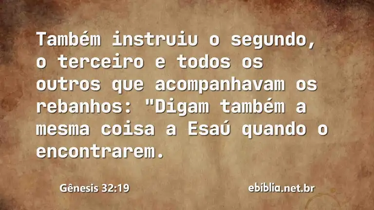 Gênesis 32:19