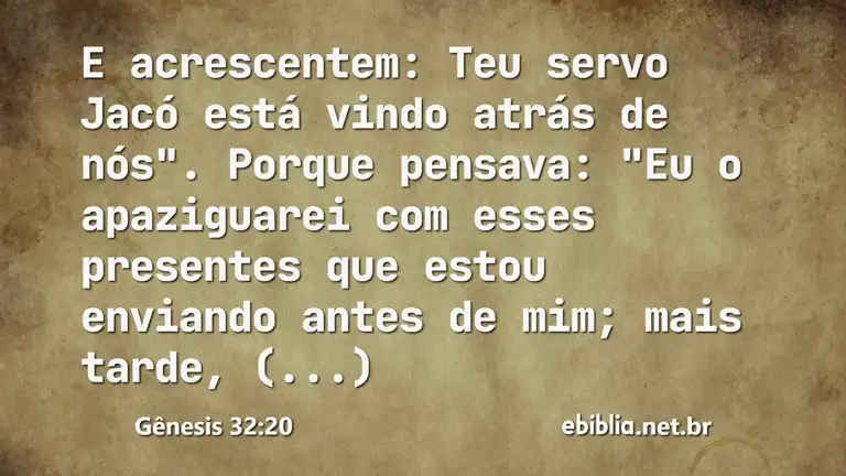 Gênesis 32:20