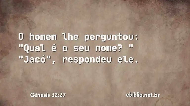 Gênesis 32:27