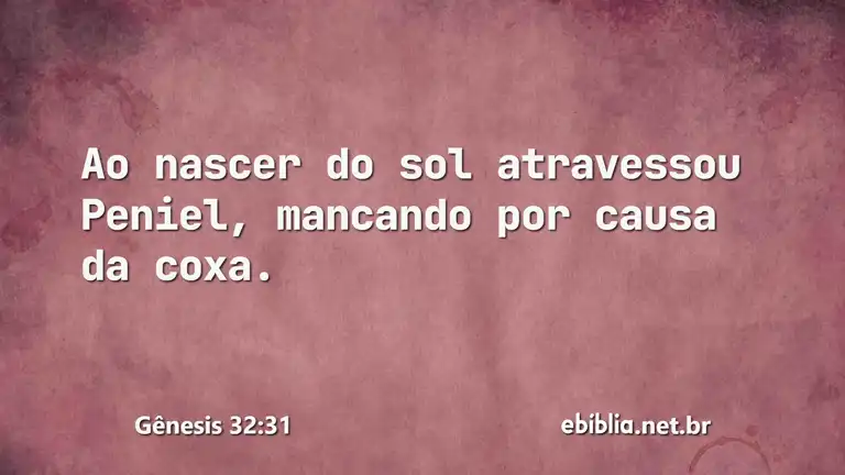 Gênesis 32:31