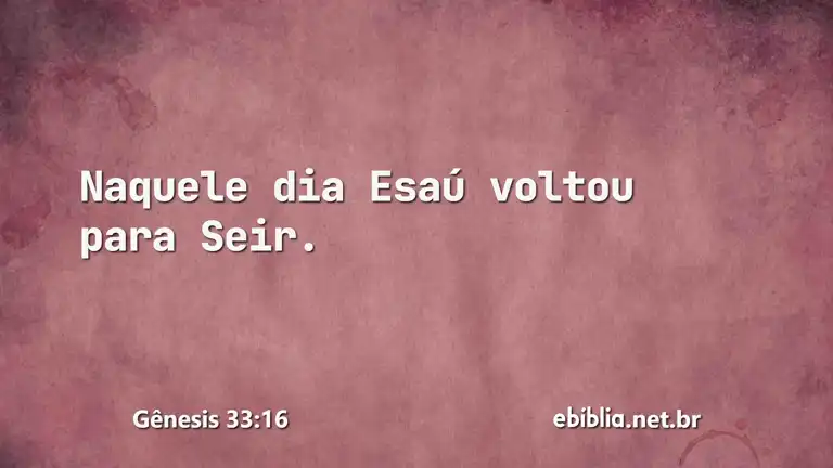 Gênesis 33:16