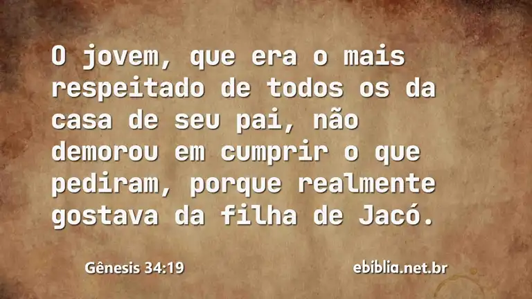 Gênesis 34:19