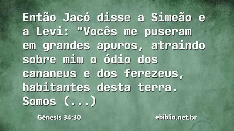 Gênesis 34:30