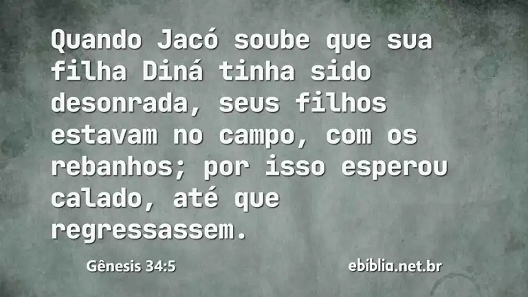 Gênesis 34:5