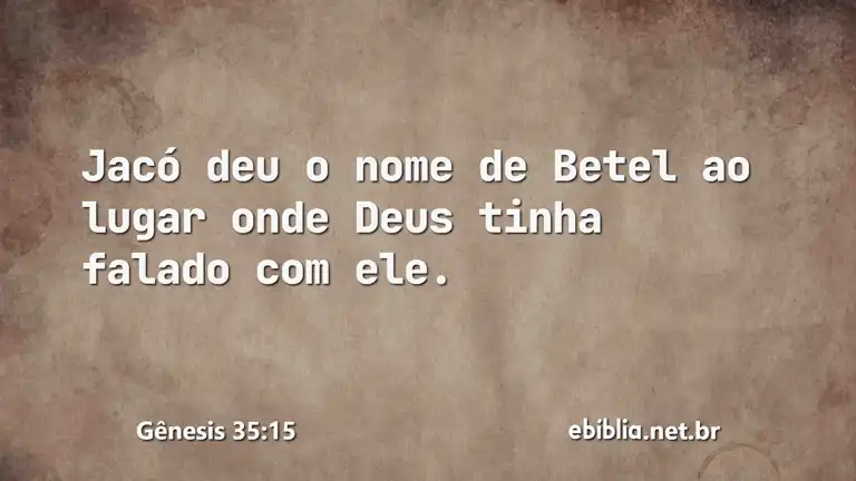 Gênesis 35:15