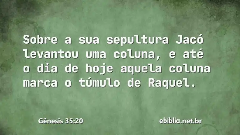 Gênesis 35:20