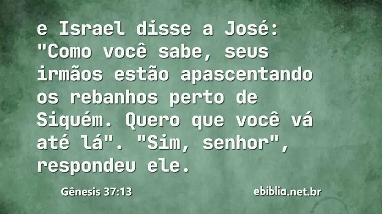 Gênesis 37:13