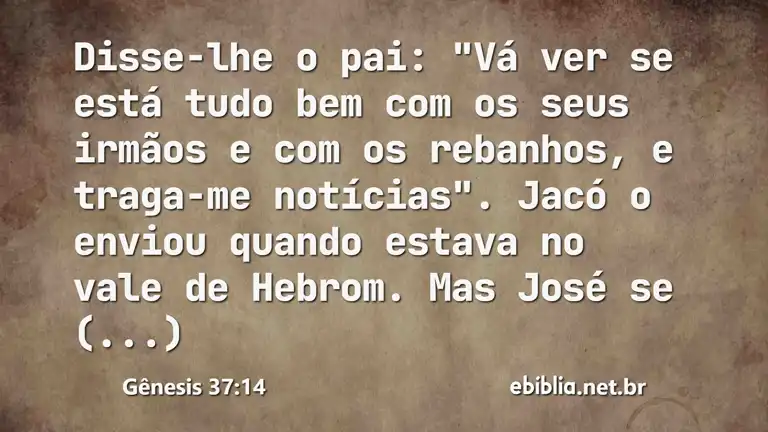 Gênesis 37:14