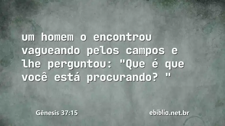 Gênesis 37:15