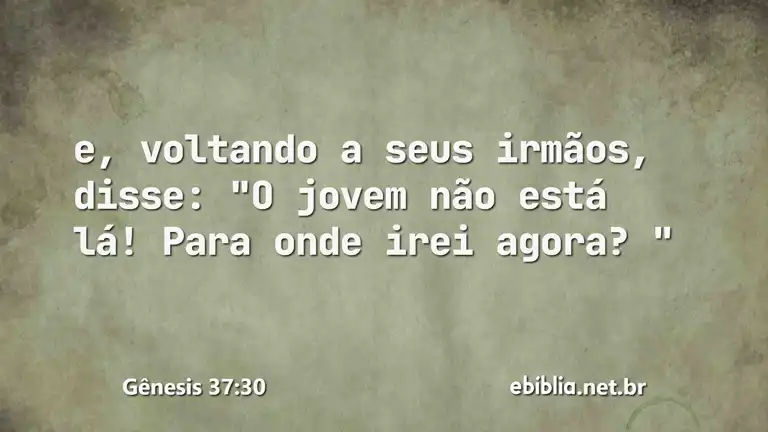 Gênesis 37:30