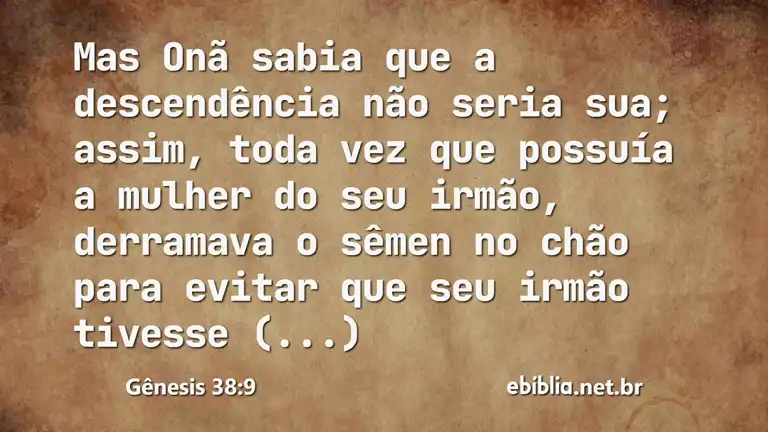 Gênesis 38:9