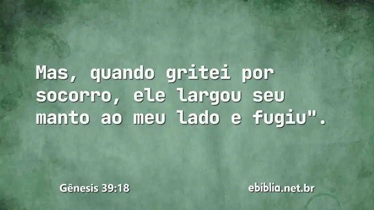 Gênesis 39:18