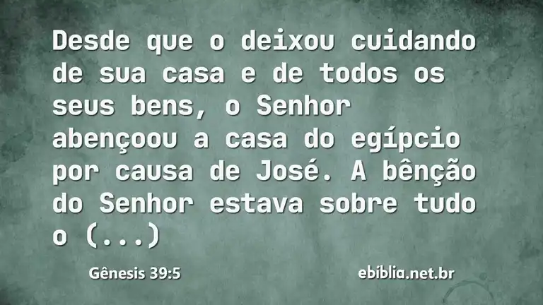 Gênesis 39:5