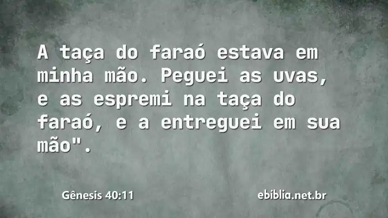 Gênesis 40:11