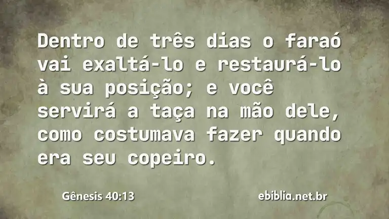 Gênesis 40:13