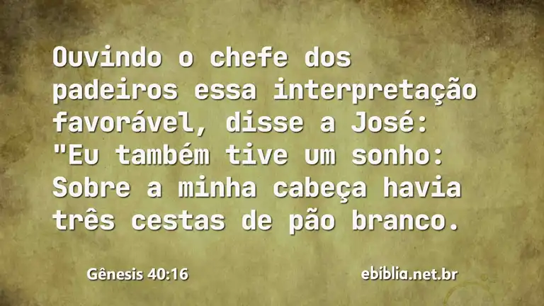 Gênesis 40:16