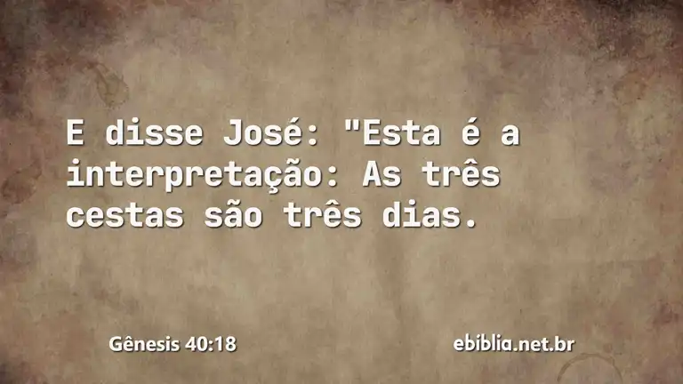 Gênesis 40:18