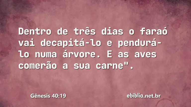 Gênesis 40:19