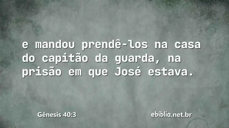 Gênesis 40:3