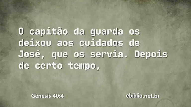 Gênesis 40:4