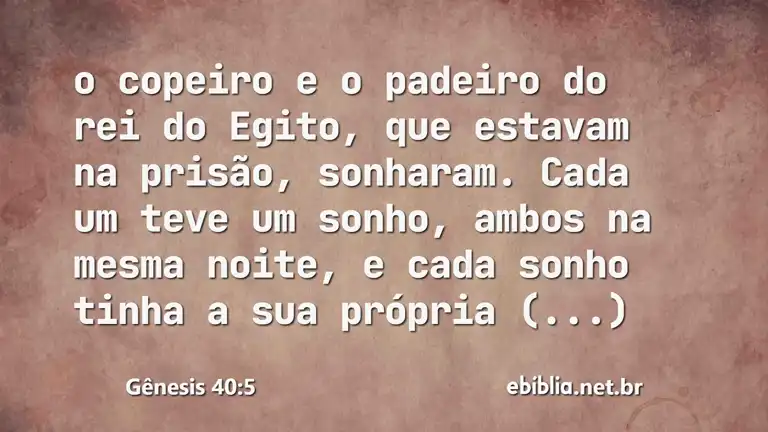 Gênesis 40:5