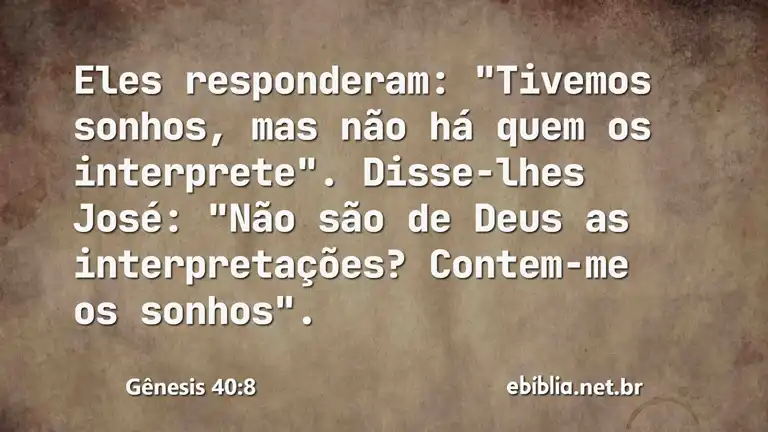 Gênesis 40:8