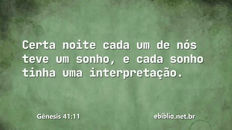 Gênesis 41:11