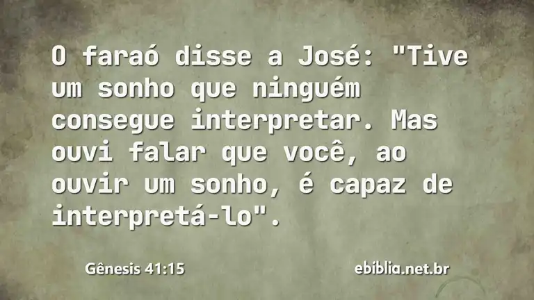 Gênesis 41:15