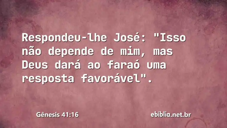 Gênesis 41:16