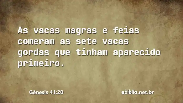 Gênesis 41:20