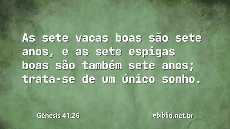 Gênesis 41:26