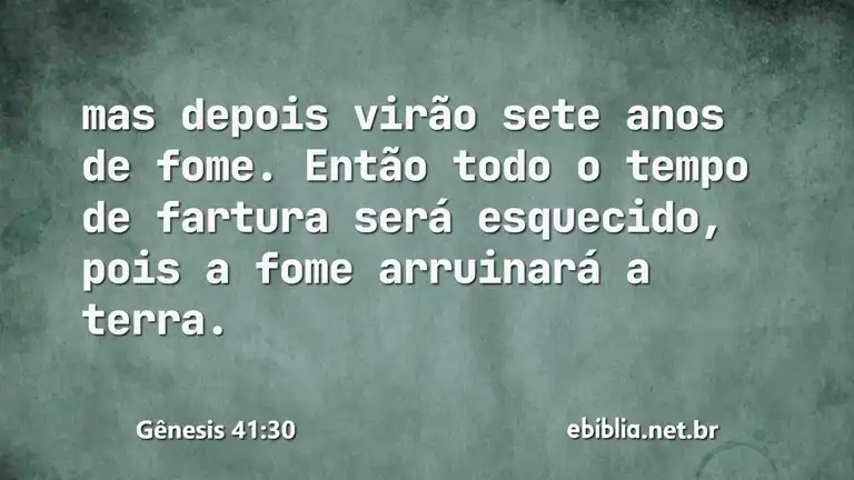 Gênesis 41:30