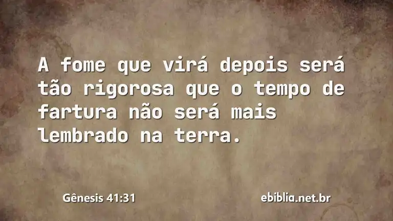 Gênesis 41:31