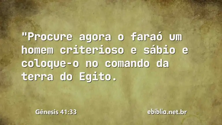 Gênesis 41:33