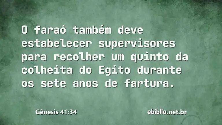 Gênesis 41:34