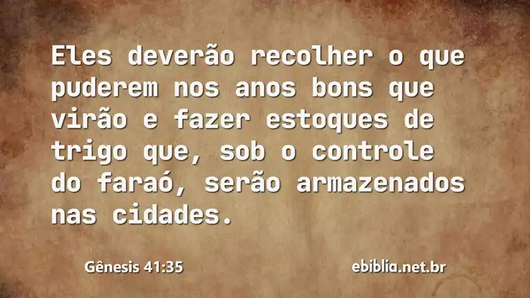 Gênesis 41:35