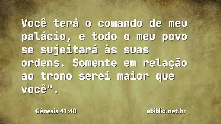 Gênesis 41:40