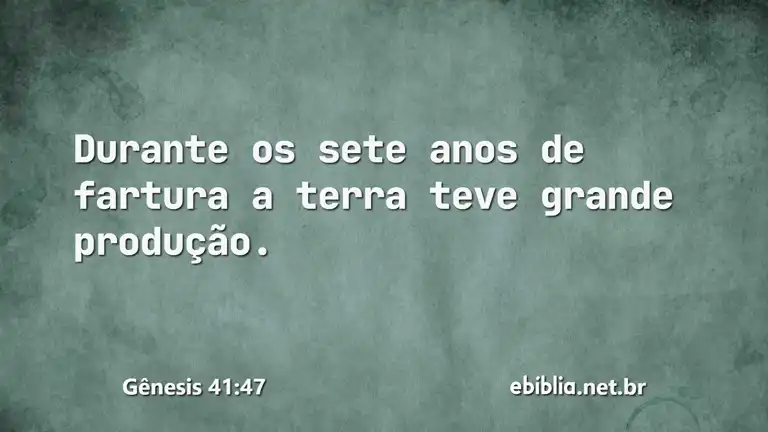 Gênesis 41:47