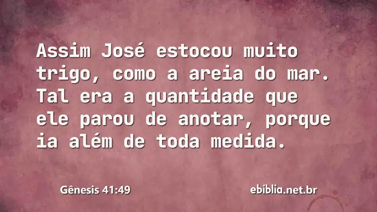 Gênesis 41:49