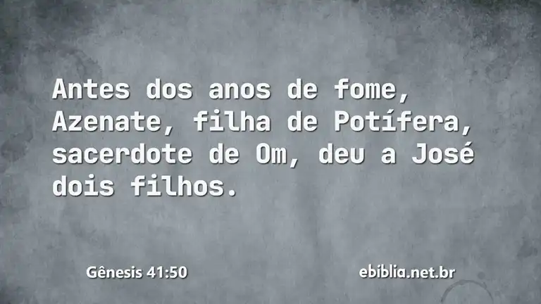 Gênesis 41:50