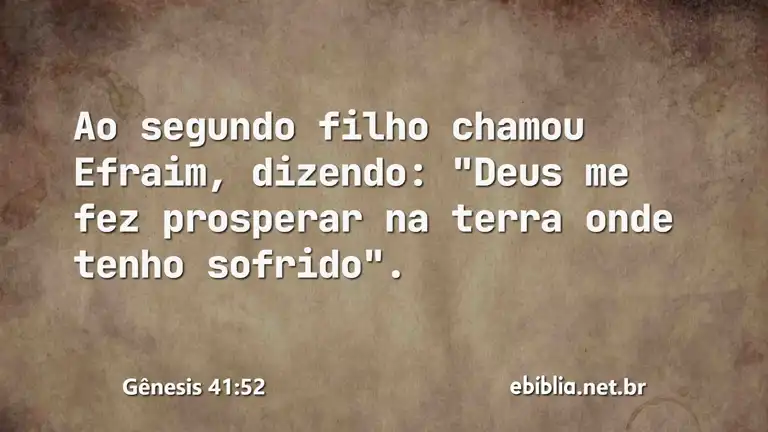 Gênesis 41:52