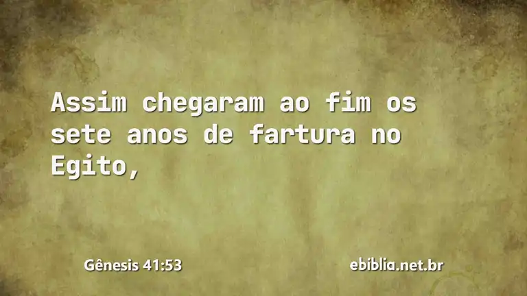 Gênesis 41:53