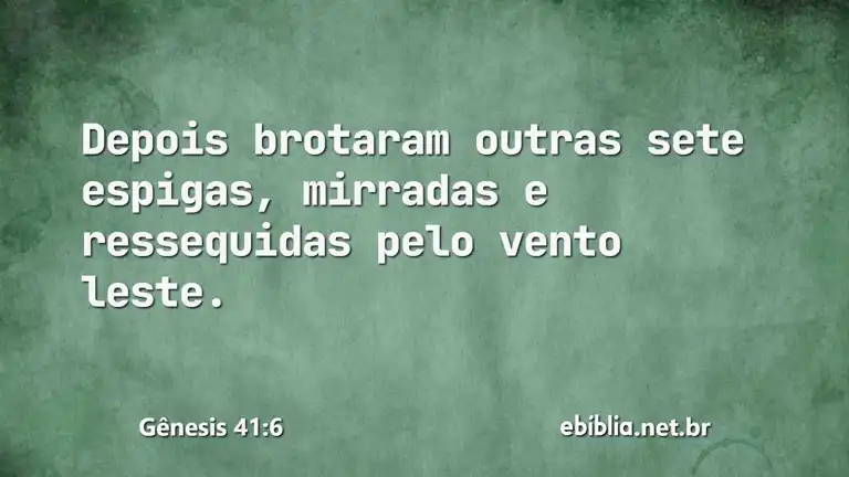 Gênesis 41:6