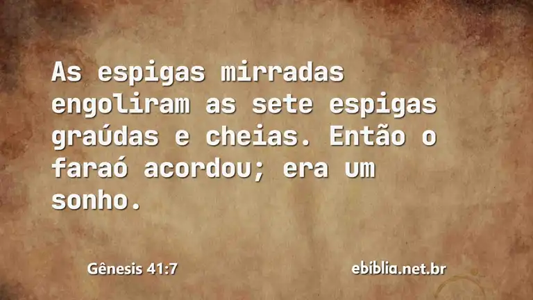 Gênesis 41:7