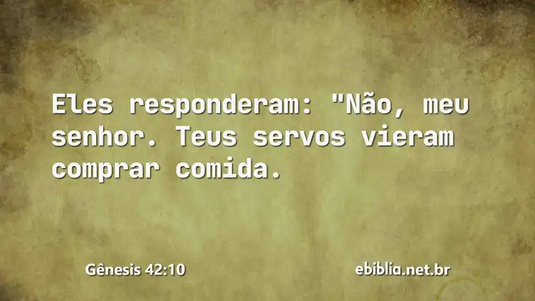 Gênesis 42:10