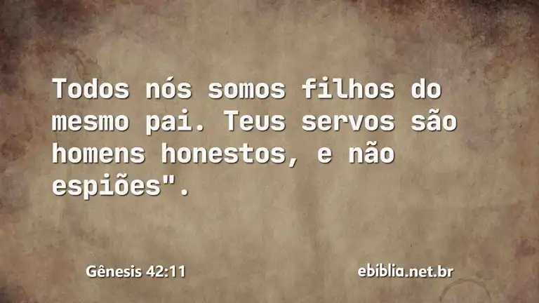 Gênesis 42:11